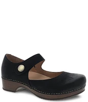 Dansko Beatrice Suede Block Heel Mary Jane Clogs