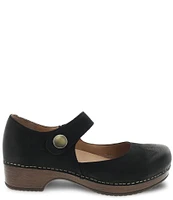 Dansko Beatrice Suede Block Heel Mary Jane Clogs