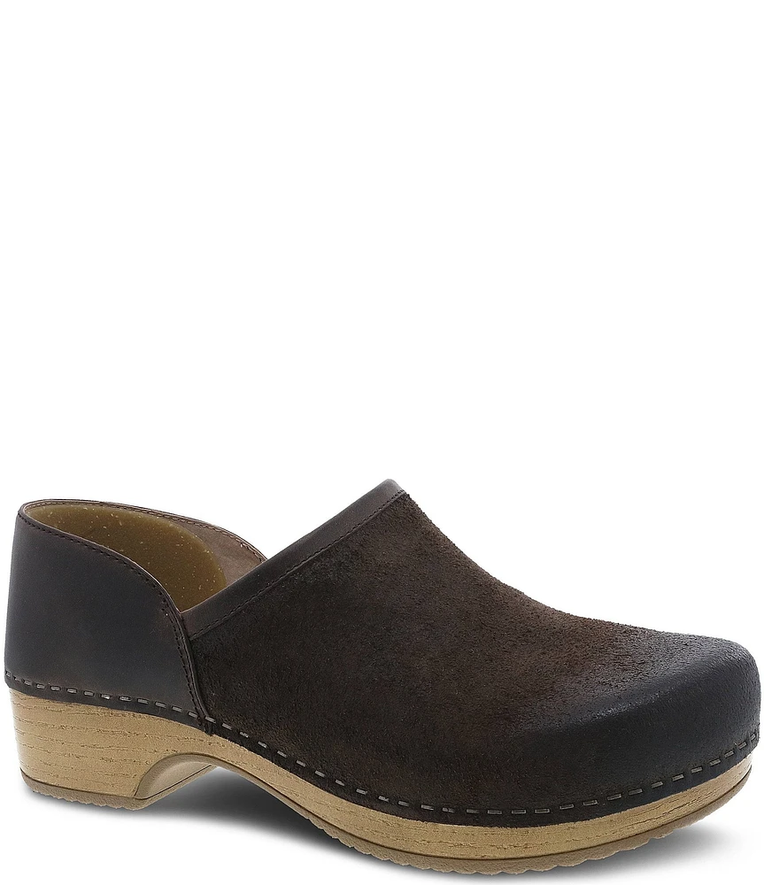 Dansko Brenna Burnished Suede Clogs