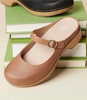 Dansko Bria Nubuck Suede Mary Jane Clogs