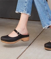 Dansko Bria Nubuck Suede Mary Jane Clogs