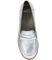 Dansko Danica Metallic Leather Penny Loafers