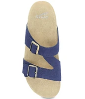 Dansko Dayna Suede Buckle Slide Sandals