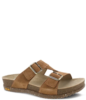 Dansko Dayna Suede Buckle Slide Sandals