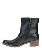 Dansko Delphine Leather Buckled Booties