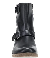 Dansko Delphine Leather Buckled Booties