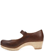 Dansko Lilah Leather Mary Jane Clog Pumps