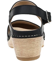 Dansko Lucia Leather Slingback Open Clogs