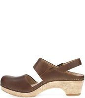 Dansko Lucia Leather Slingback Open Clogs