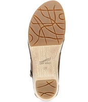 Dansko Lucia Leather Slingback Open Clogs