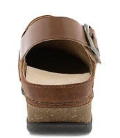 Dansko Merrin Suede Slingback Strap Clogs