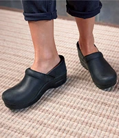 Dansko Professional Leather Slip-On Clogs