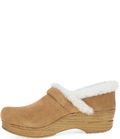 Dansko Professional Cozy Suede Shearling Clogs