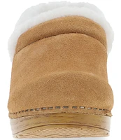 Dansko Professional Cozy Suede Shearling Clogs