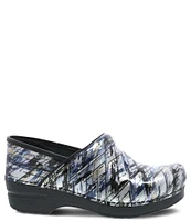 Dansko Professional Crisscross Print Patent Leather Slip-On Clogs