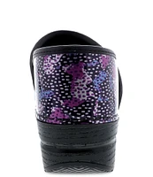 Dansko Professional Dotty Abstract Print Patent Leather Slip-On Clogs