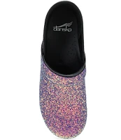 Dansko Professional Glitter Leather Clogs