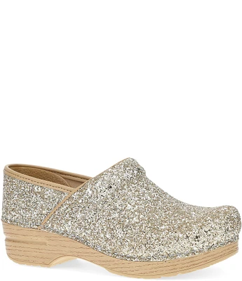 Dansko Professional Glitter Leather Clogs