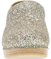 Dansko Professional Glitter Leather Clogs