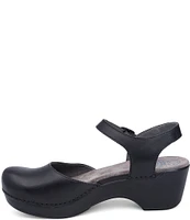 Dansko Sam Leather Ankle Strap Clogs