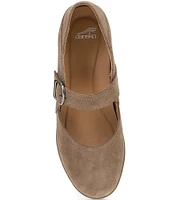 Dansko Sandy Waterprooof Suede Wedge Mary Janes Pumps