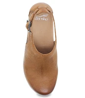 Dansko Sassy Burnished Leather Studded Ankle Strap Clogs