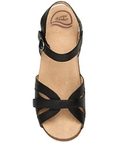 Dansko Season Leather Platform Clog Sandals