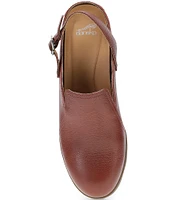 Dansko Sheridan Waterproof Leather Slingback Wedges