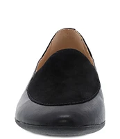 Dansko Lace Suede and Leather Slip-On Loafers