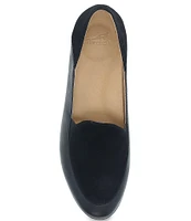 Dansko Lace Suede and Leather Slip-On Loafers