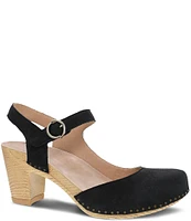 Dansko Taytum Ankle Strap Clog Pumps