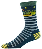 Darn Tough Animal Haus Striped Lightweight Wool Blend Crew Socks