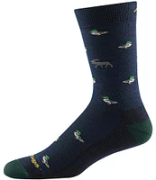 Darn Tough Lightweight Duck Duck Moose Wool Blend Oxford Lifestyle Crew Socks