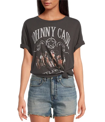 Daydreamer Johnny Cash Outlaw Country Crew Neck Short Sleeve Tee