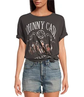 Daydreamer Johnny Cash Outlaw Country Crew Neck Short Sleeve Tee