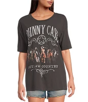Daydreamer Johnny Cash Outlaw Country Crew Neck Short Sleeve Tee