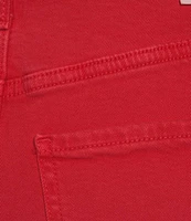 Daze Far Out High Rise Cherry Frayed Wide Leg Jeans