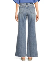 Daze Far Out High Rise Unfinished Wide Leg Jeans