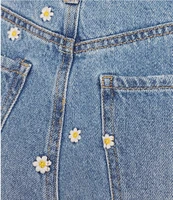 Daze Far Out High Rise Wide Leg Daisy Print Jeans