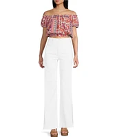Daze Far Out High Rise With Seam Wide Leg Jeans