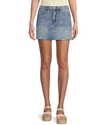 Daze Malibu Mini Daisy Print Skirt