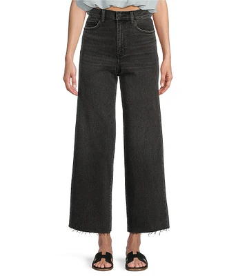 Daze Pleaser High Rise Wide Ankle Length Dark Denim Jeans