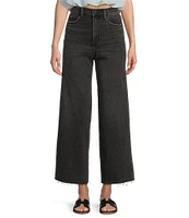 Daze Pleaser High Rise Wide Ankle Length Dark Denim Jeans