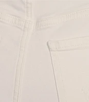 Daze Pleaser High Rise Wide Ankle Length Frayed Jeans
