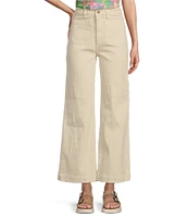 Daze Pleaser High Rise Wide Ankle Length Jeans