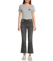 Daze Shy Girl High Rise Frayed Hem Denim Jeans