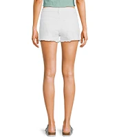 Daze Troublemaker High Rise Frayed Hem Shorts