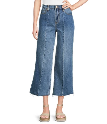 Dear John Audrey Stretch Denim Cropped Wide Leg Jeans