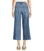 Dear John Audrey Stretch Denim Cropped Wide Leg Jeans