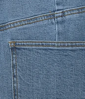 Dear John Audrey Stretch Denim Cropped Wide Leg Jeans